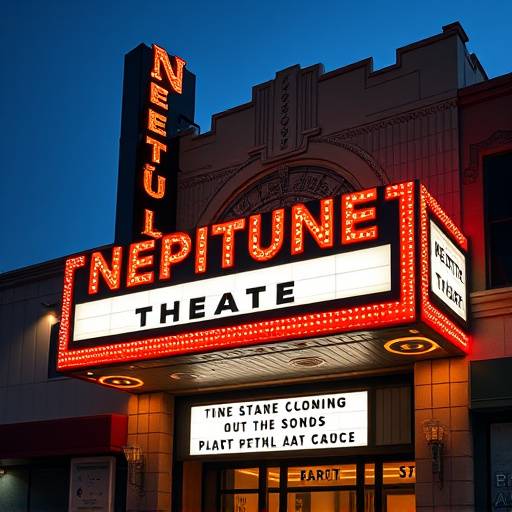 Logo for 'The Neptune Theatre', a famous Seattle music venue.